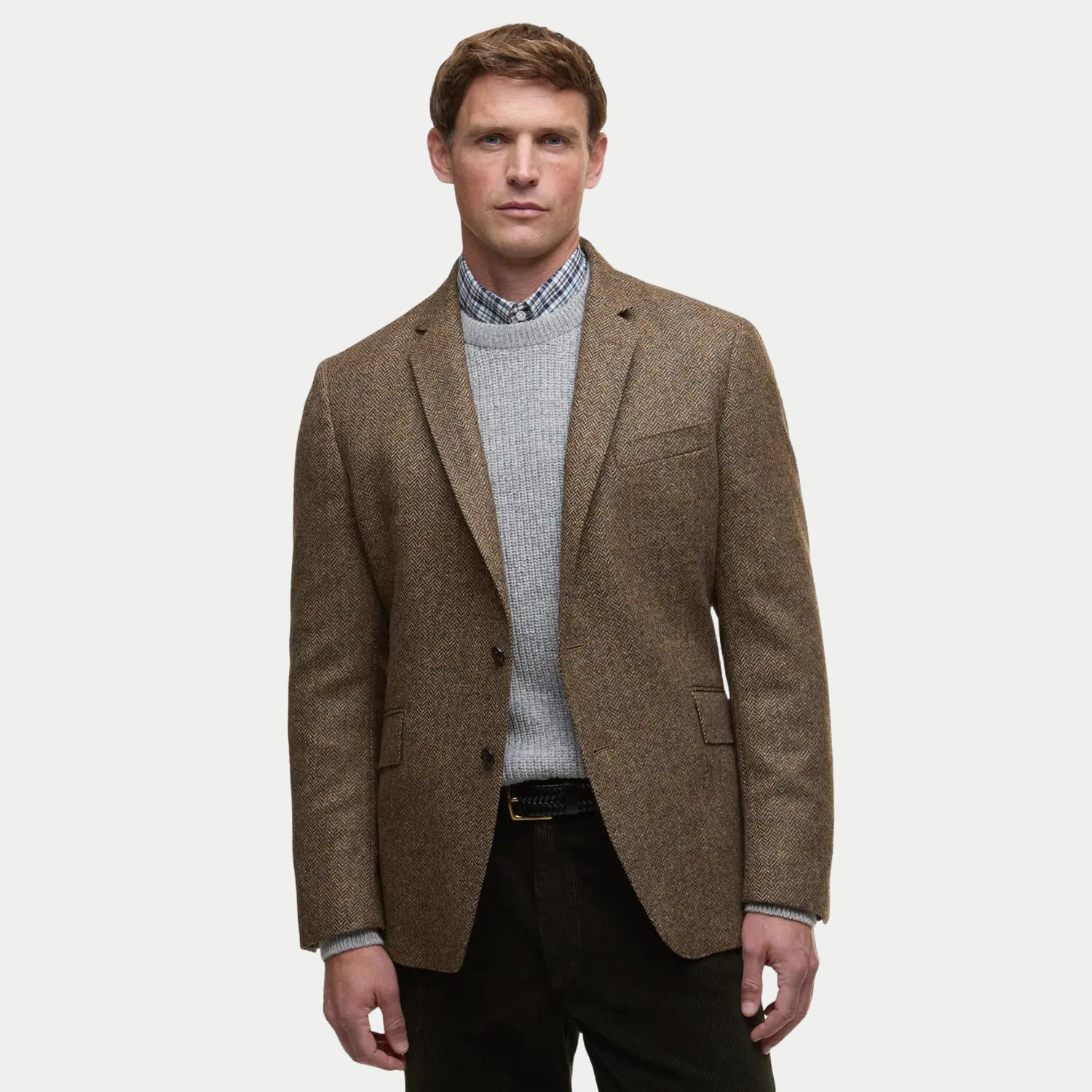 Blazer Chevrons Firth Moons - Marron - Barbour - détail 2