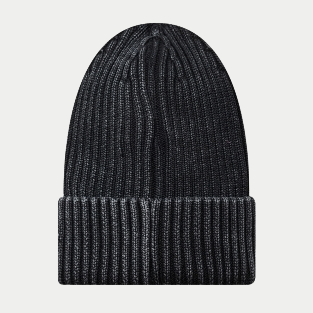 Bonnet New York Yankees Washed noir délavé, vue de dos sur la maille côtelée et le revers