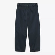Brady Pant Carbon garment dyed Carhartt WIP, face : toile gris anthracite bleuté, passants, jambe large fuselée