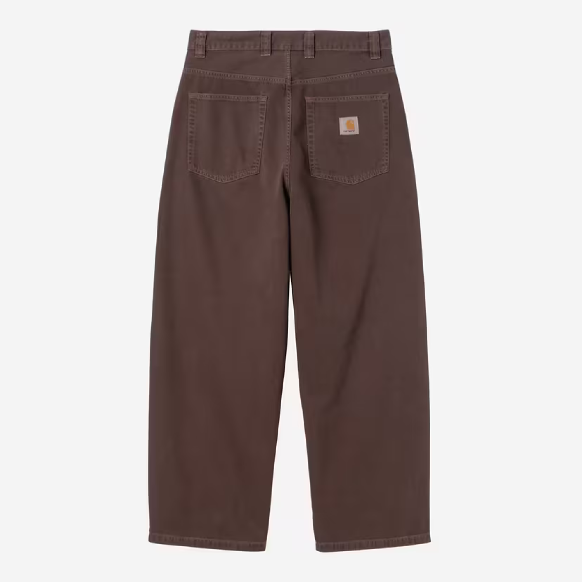 Pantalon Brandon Palisander Carhartt WIP de dos : poches plaquées, empiècement et Square Label sur la poche droite