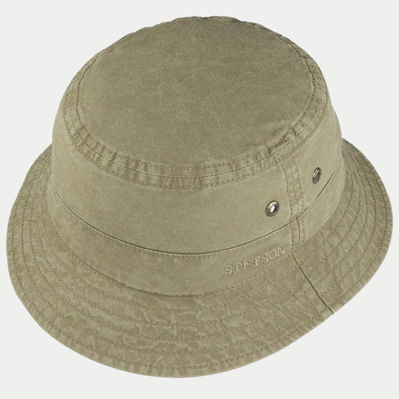 Bucket Délavé Olive - Stetson - détail 2