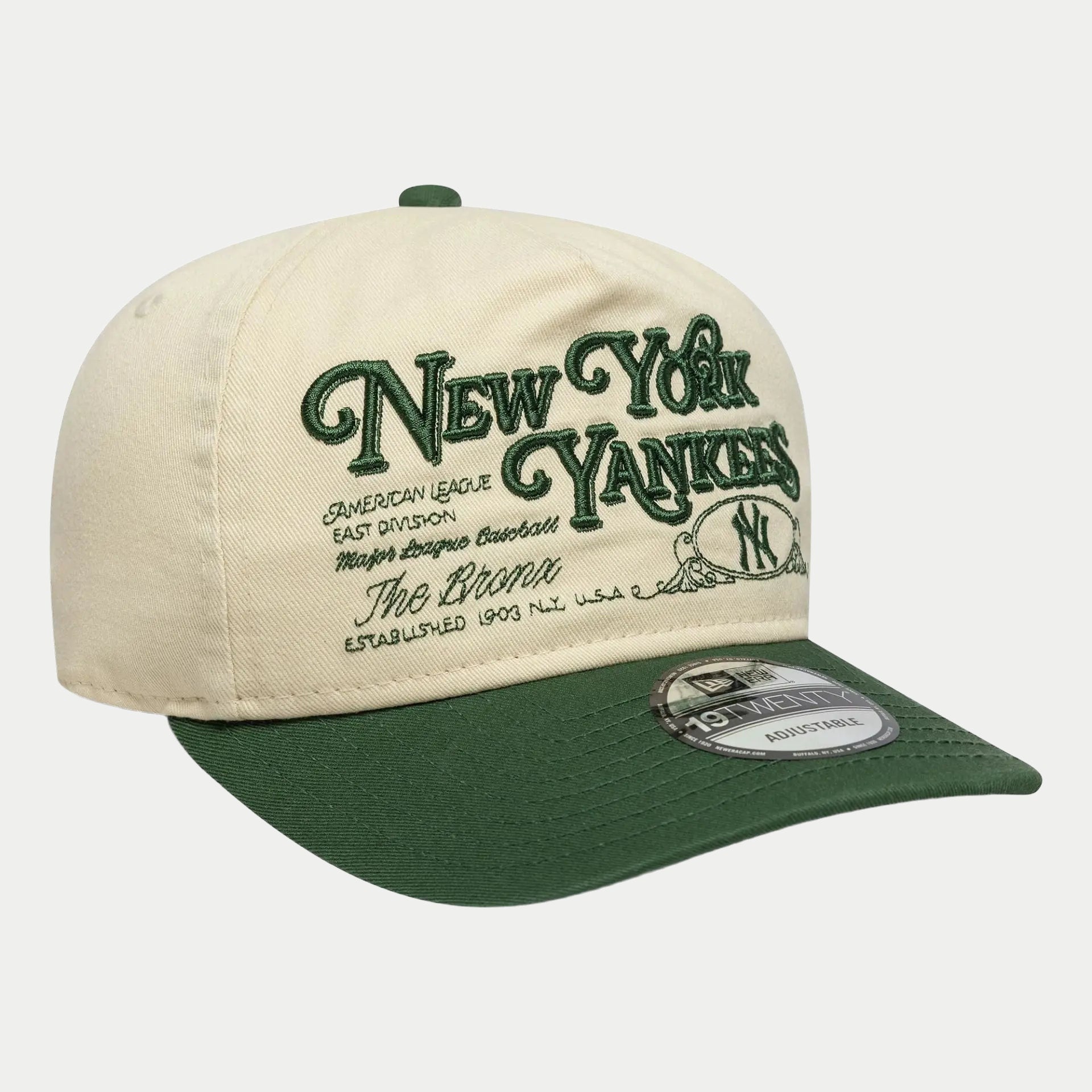 Casquette 19twenty New York Yankees Mlb Washed Graphic Vert Foncé - New Era - détail 3