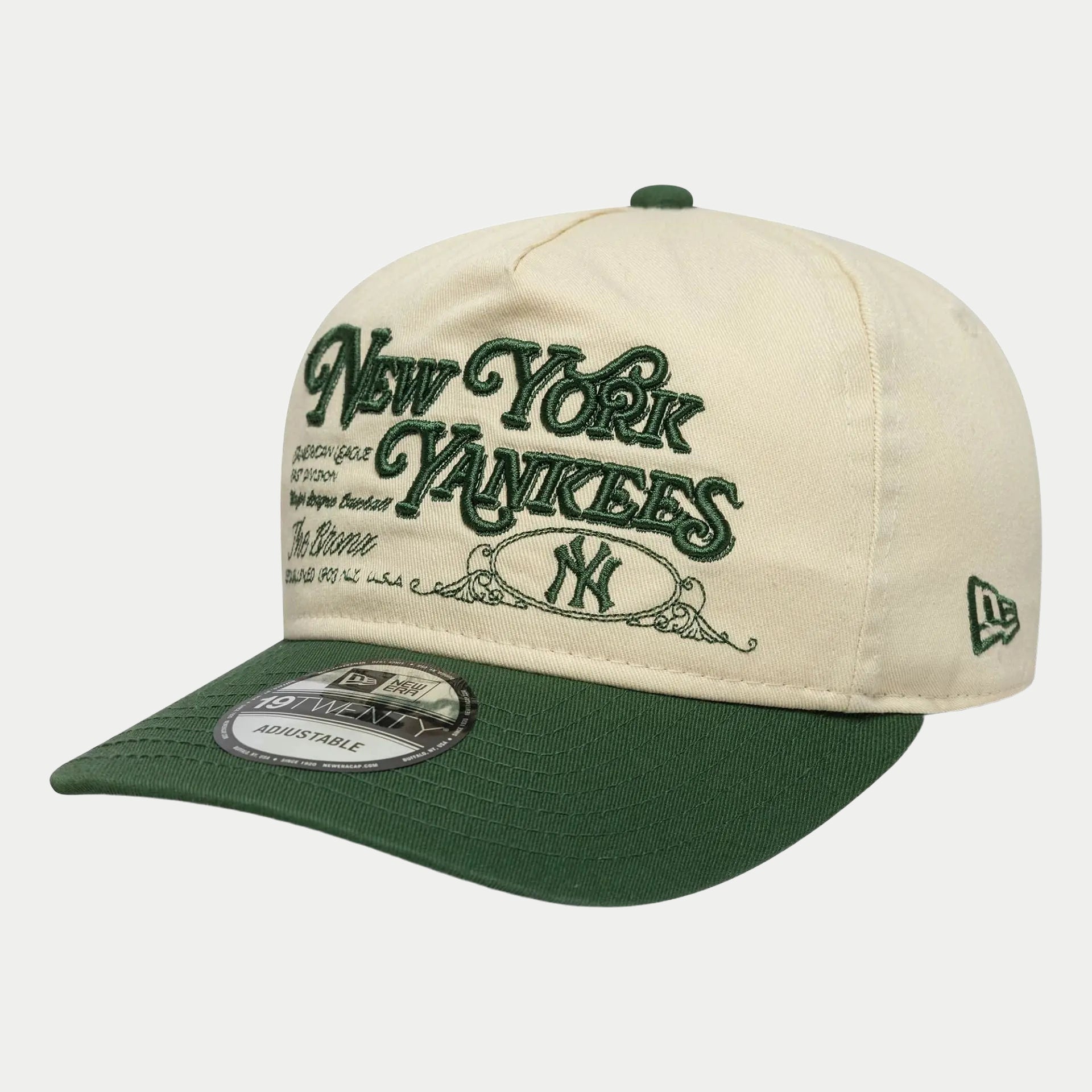 Casquette 19twenty New York Yankees Mlb Washed Graphic Vert Foncé - New Era
