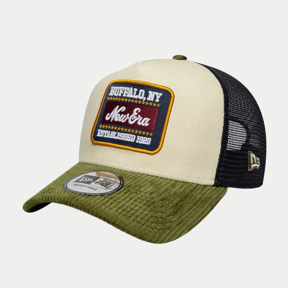 Casquette 9FORTY A-Frame Trucker New Era Patch Cord - Crème - New Era