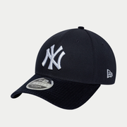 Casquette 9Forty M-Crown New York Yankees Cord Visor bleu marine New Era - trois-quarts, logo NY brodé blanc