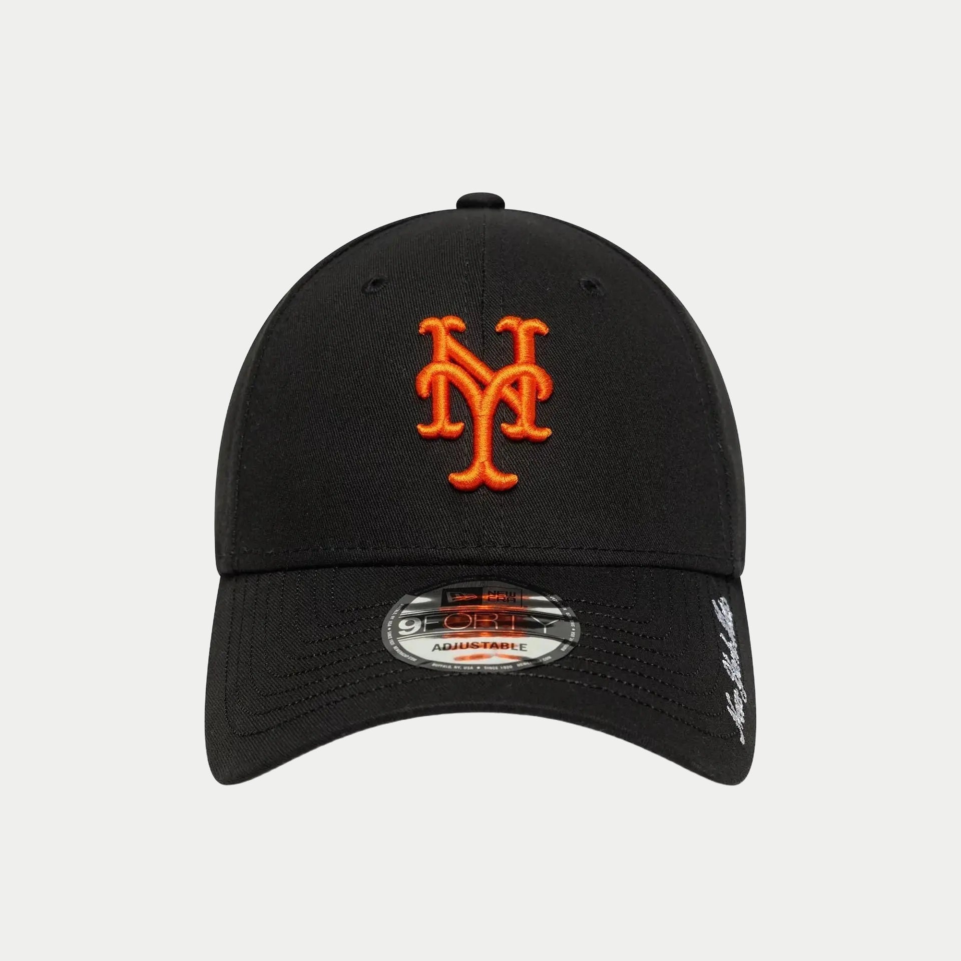 Casquette 9forty New York Mets Script Noir - New Era - détail 2