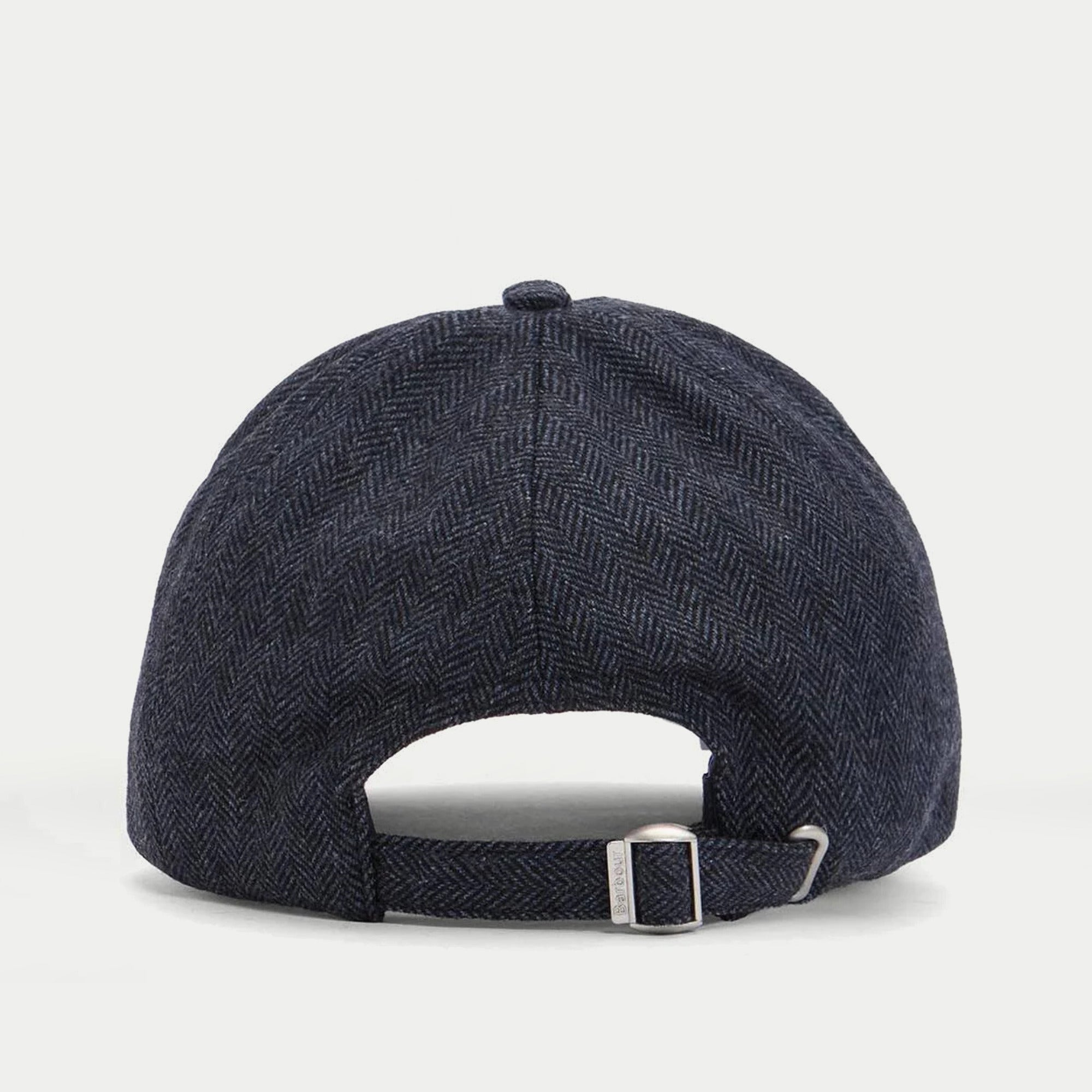 Casquette Barlow marine Barbour - vue de dos, sangle de réglage à boucle métal