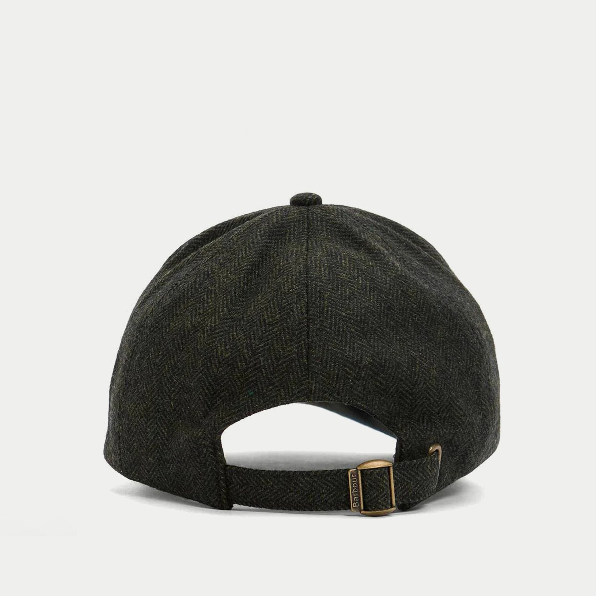 Casquette Barlow olive Barbour - vue de dos, sangle de réglage à boucle laiton