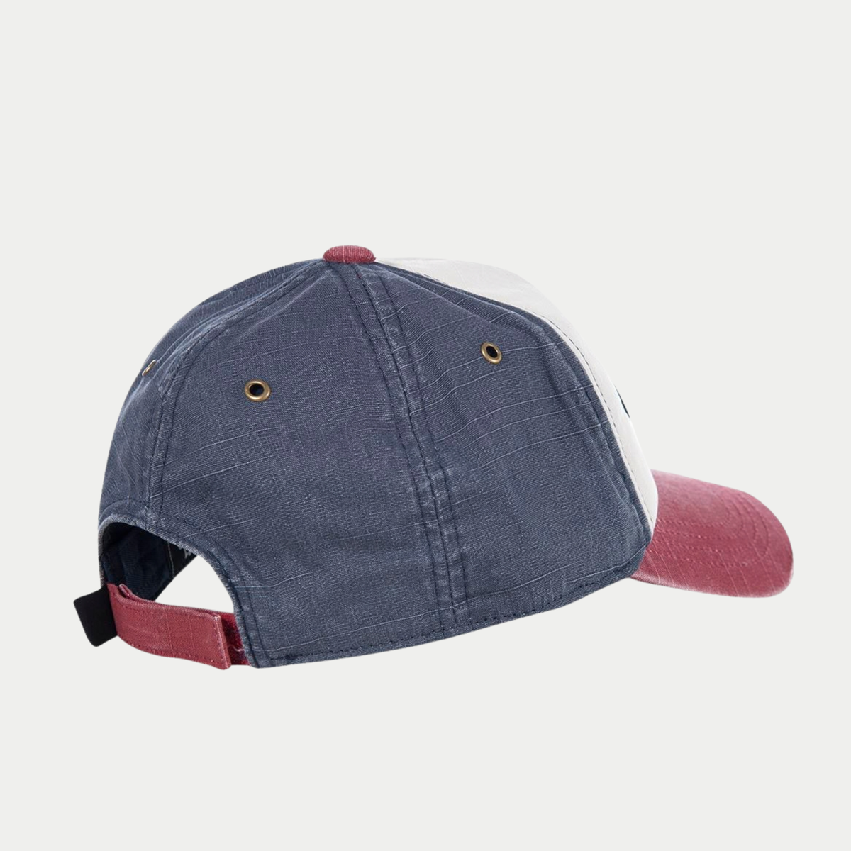 Casquette baseball Jack rouge et bleu Von Dutch - dos bleu à œillets et patte de réglage scratch rouge