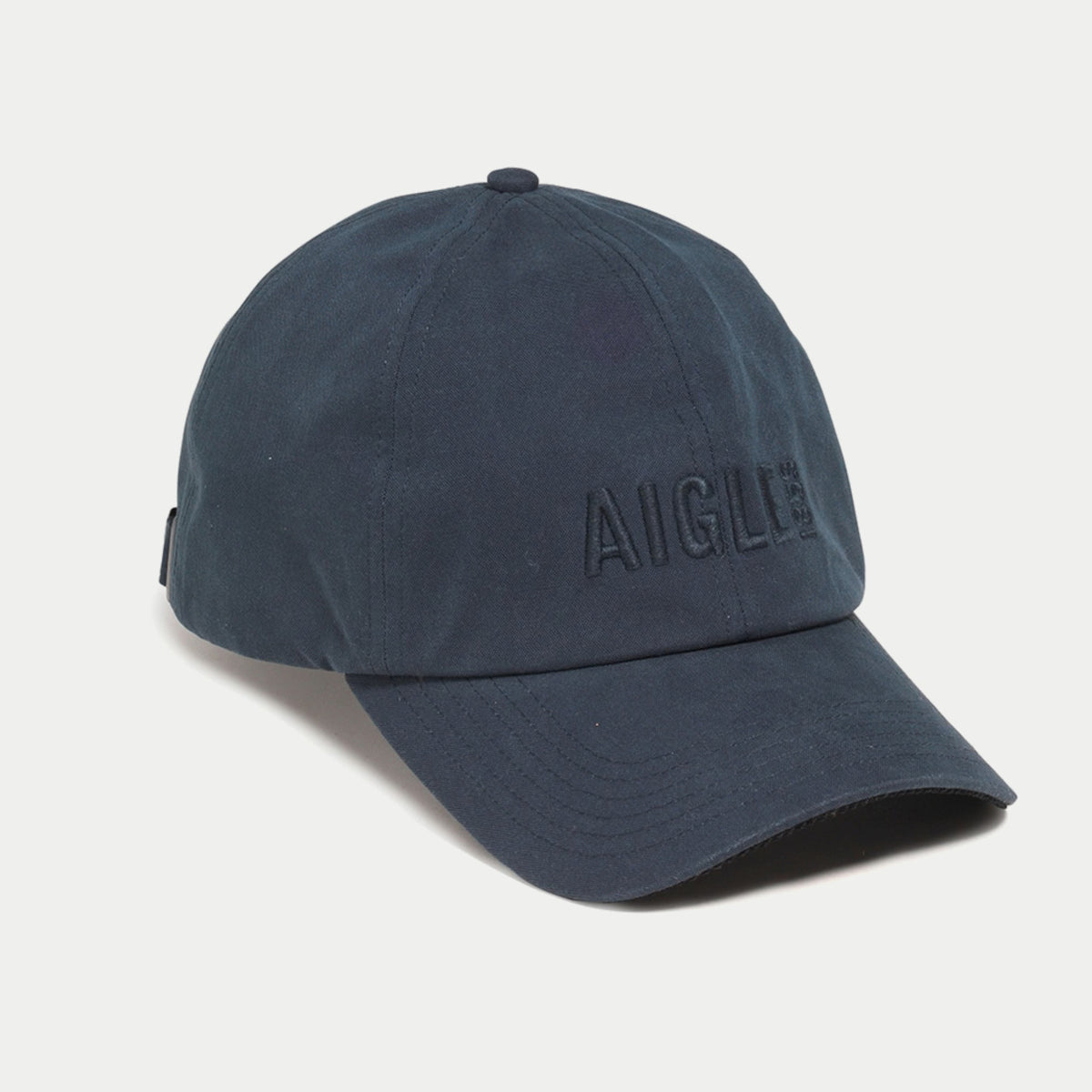 Casquette Aigle en toile bleu marine, logo Aigle brodé ton sur ton