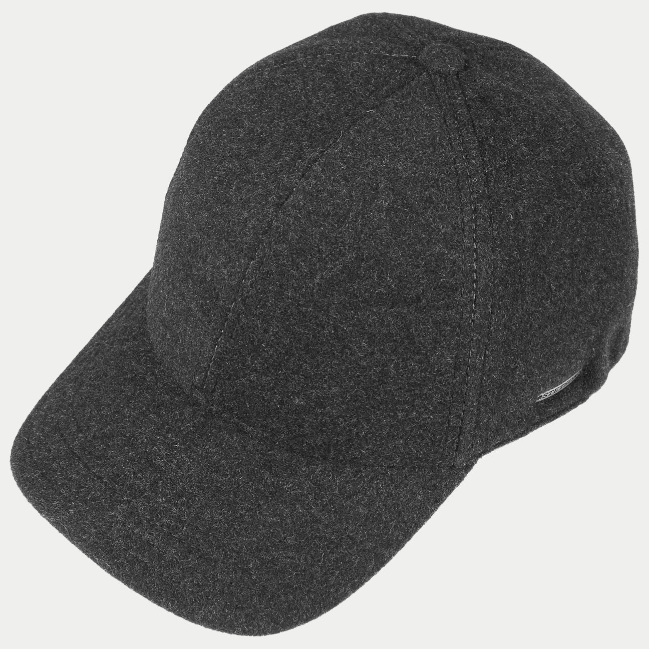Casquette Laine Vaby Gris - Cache Oreilles - Stetson - détail 3
