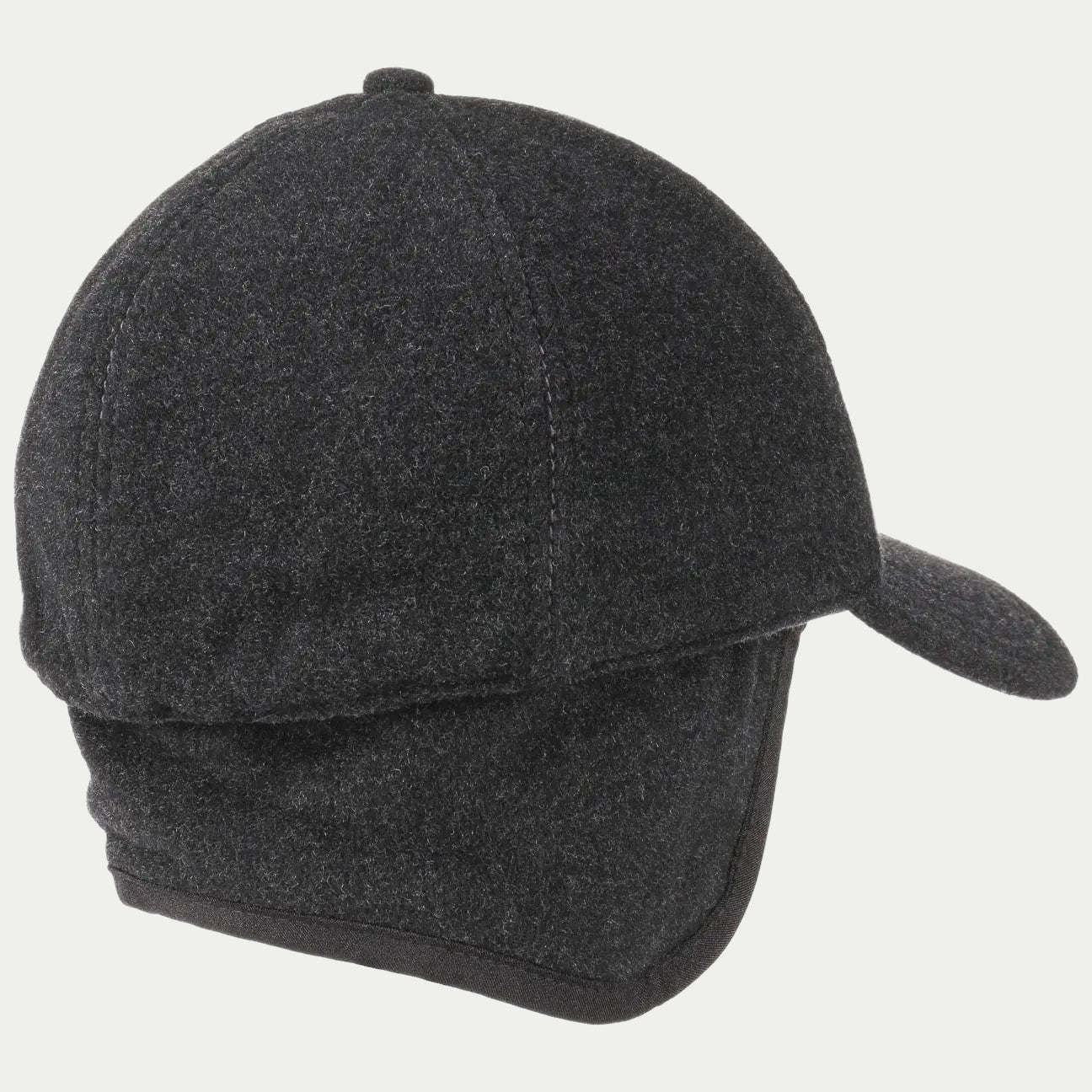 Casquette Laine Vaby Gris - Cache Oreilles - Stetson - détail 5