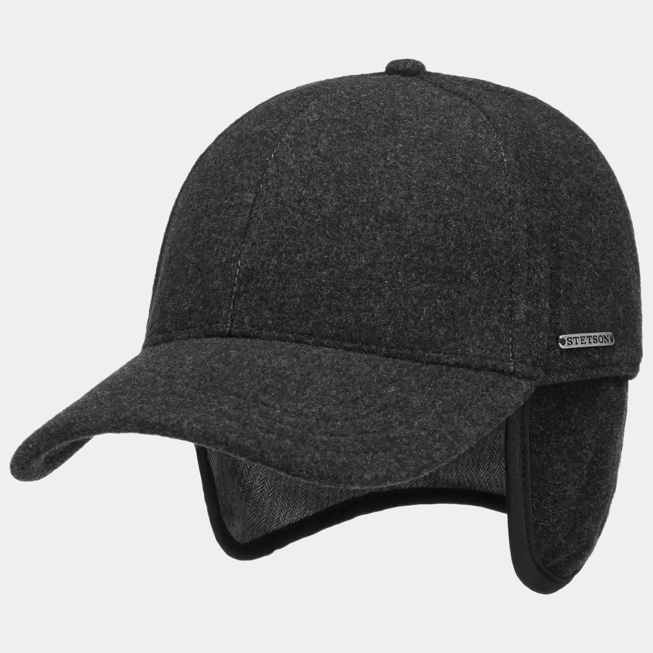 Casquette Laine Vaby Gris - Cache Oreilles - Stetson