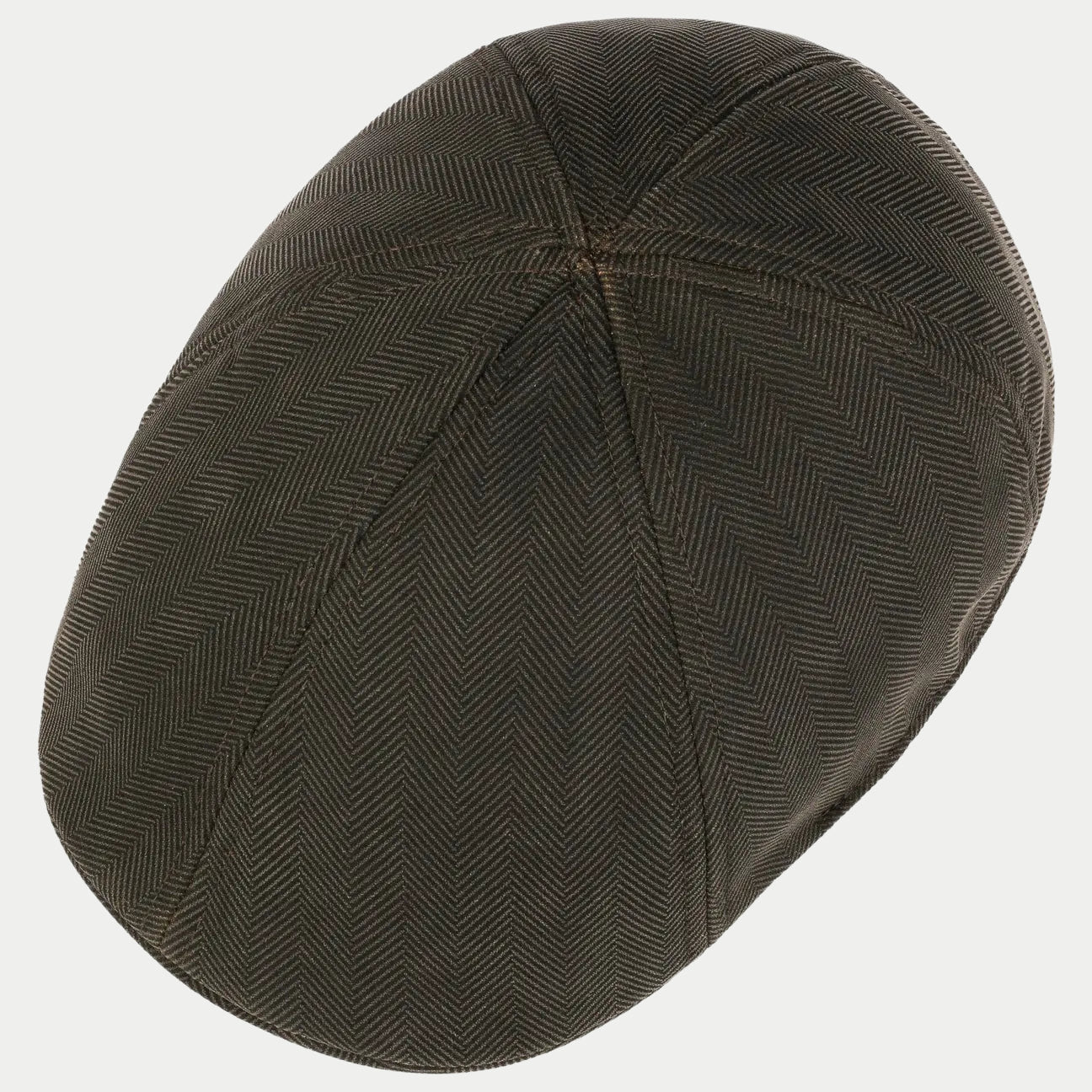Casquette Duck Herringbone Marron / Olive - Stetson - détail 2