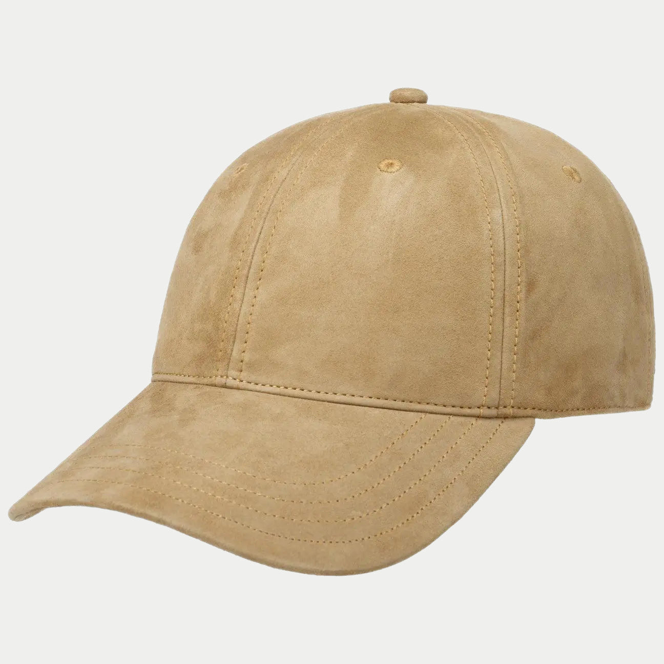 Casquette en Cuir Beige - Stetson - détail 2