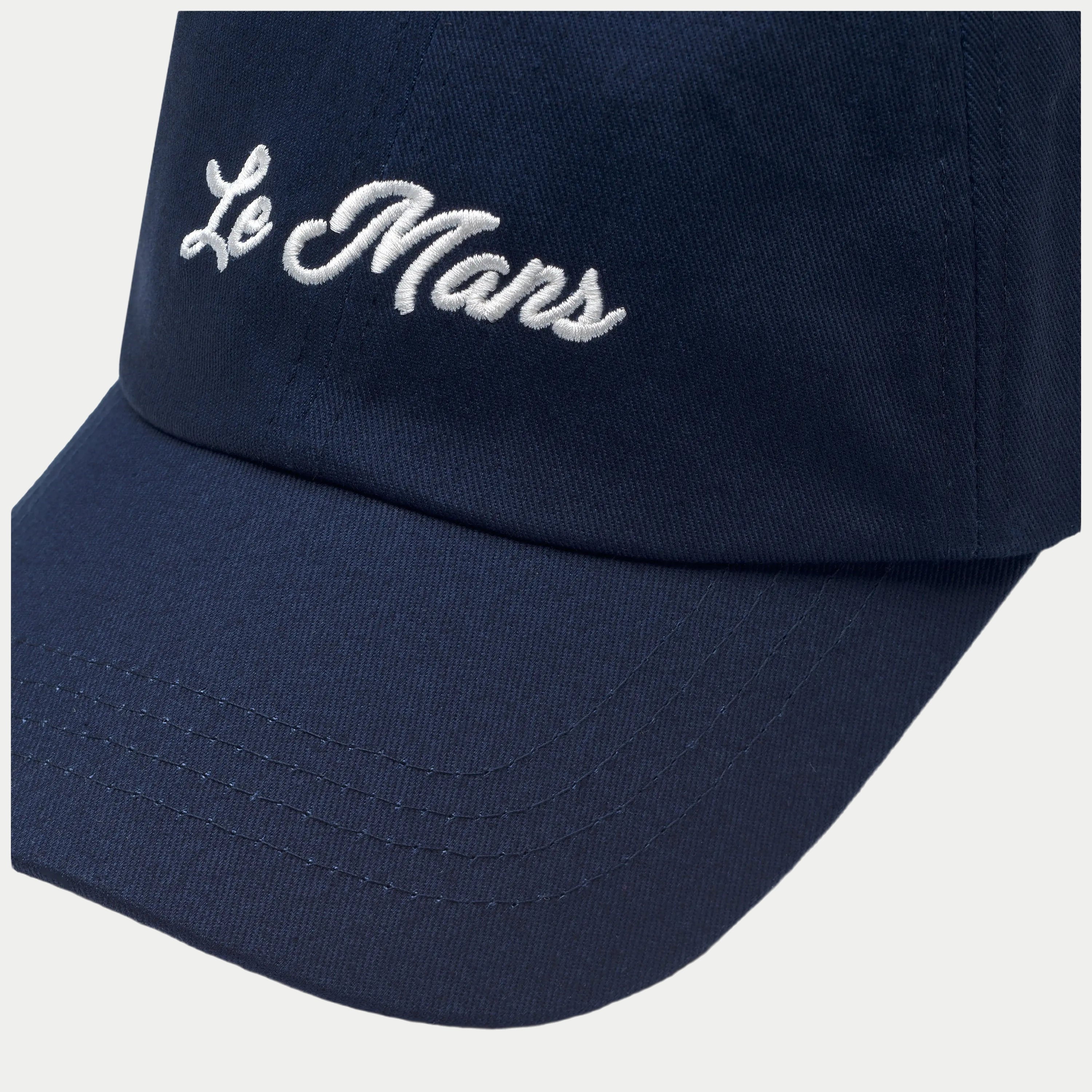 Casquette Kappa Sienna 24H Le Mans bleu — détail logos contrastés