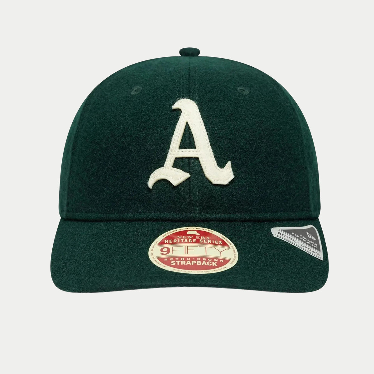 Casquette 9Fifty Laine Retro Crown Heritage Athletics Vert Foncé - New Era - détail 2