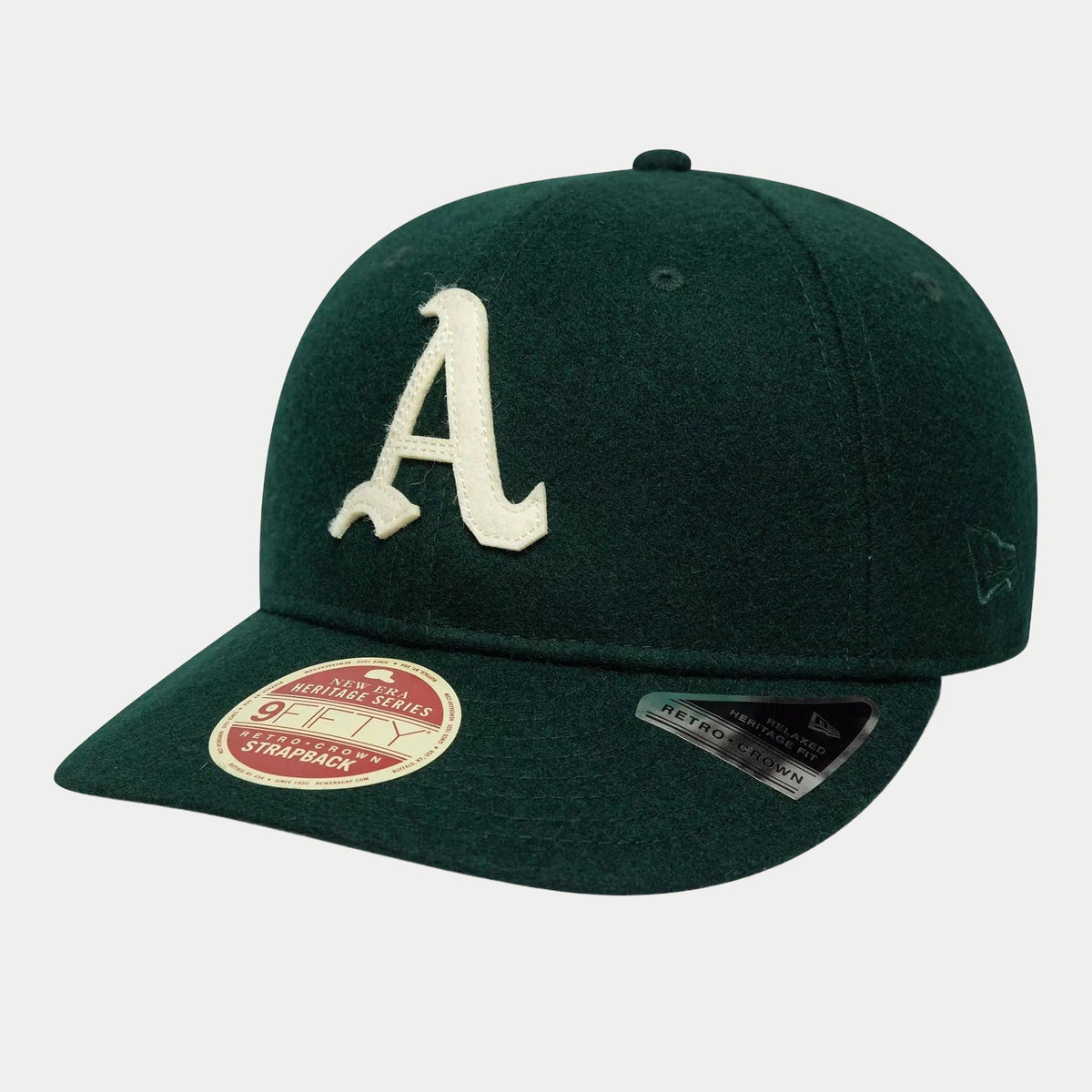 Casquette 9Fifty Laine Retro Crown Heritage Athletics Vert Foncé - New Era