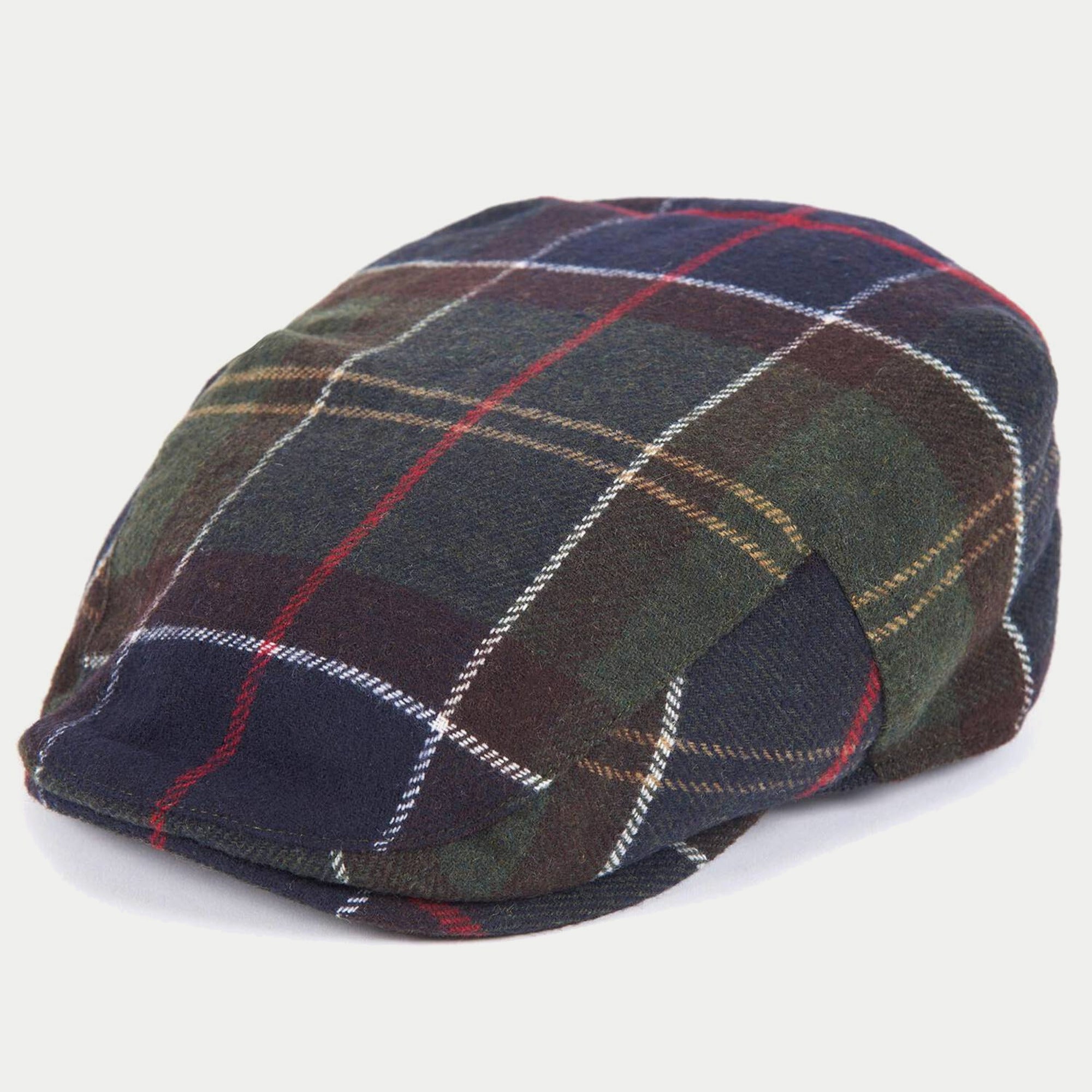 Casquette plate Gallingale tartan Barbour - profil trois quarts, motif Classic Tartan