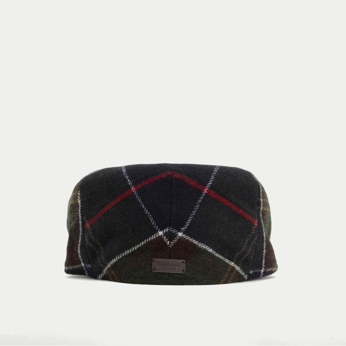 Casquette plate Gallingale tartan Barbour - vue arrière, étiquette de marque au dos