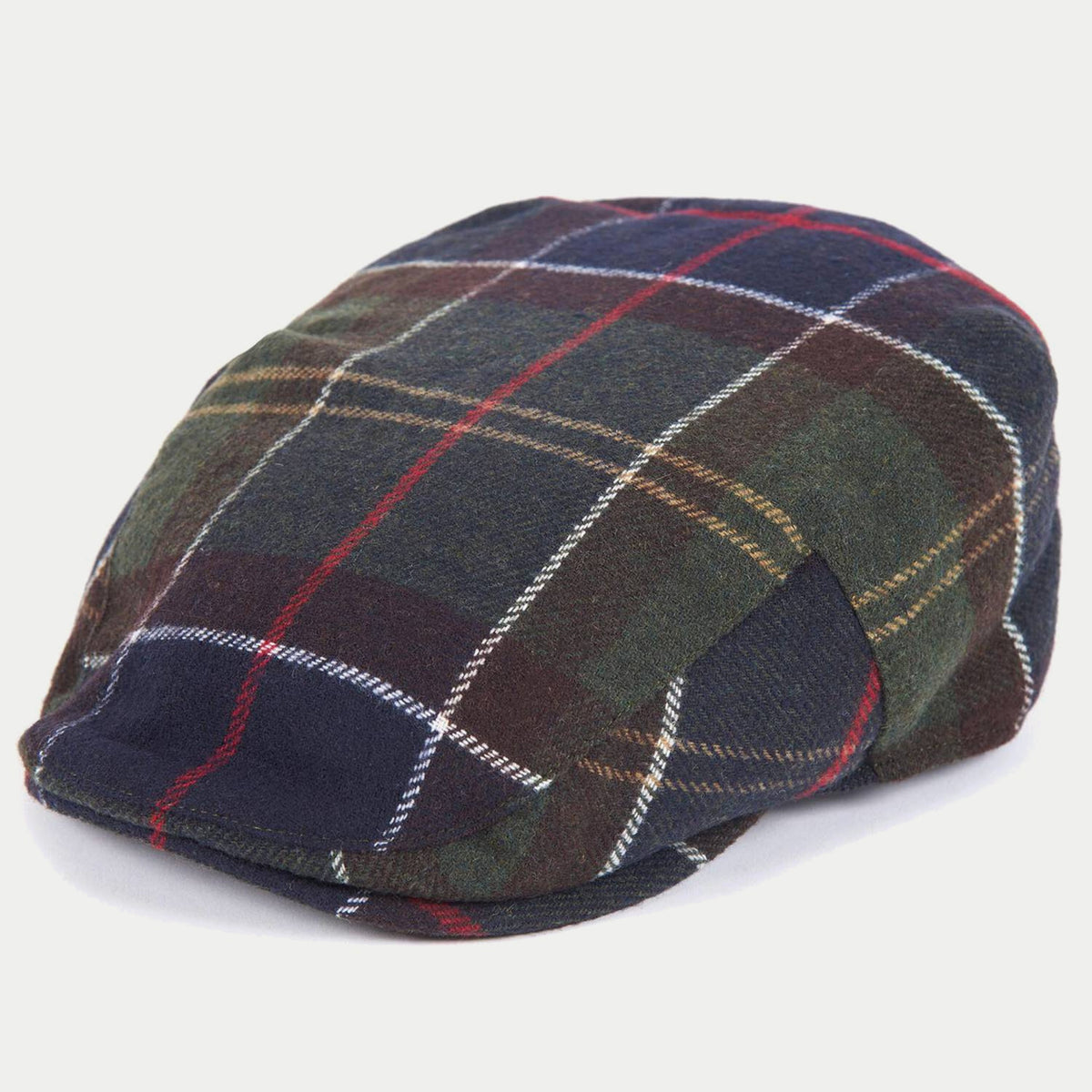 Casquette plate Gallingale tartan Barbour - profil trois quarts, motif Classic Tartan
