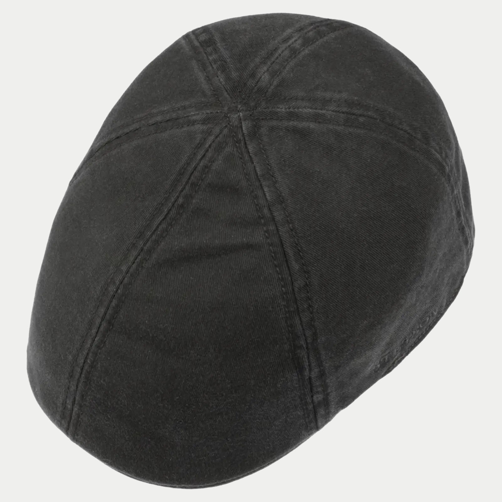 Casquette plate Stetson Texas noire vue de dessus