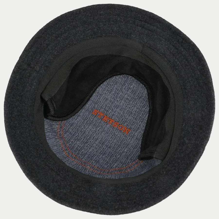 Bob Midval Avec Oreillettes Anthracite - Stetson - détail 3
