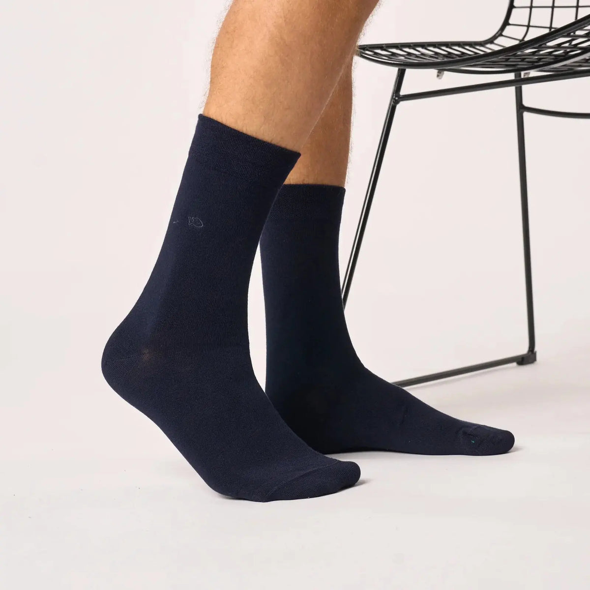 Chaussettes Bambou - Marine - Billybelt - détail 2