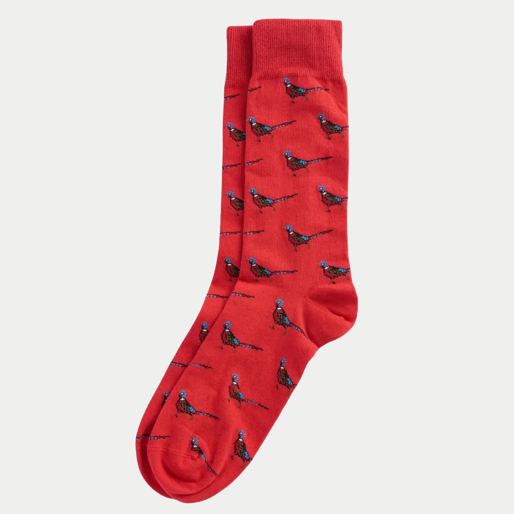 Chaussettes Mavin Faisans - Rouge - Barbour