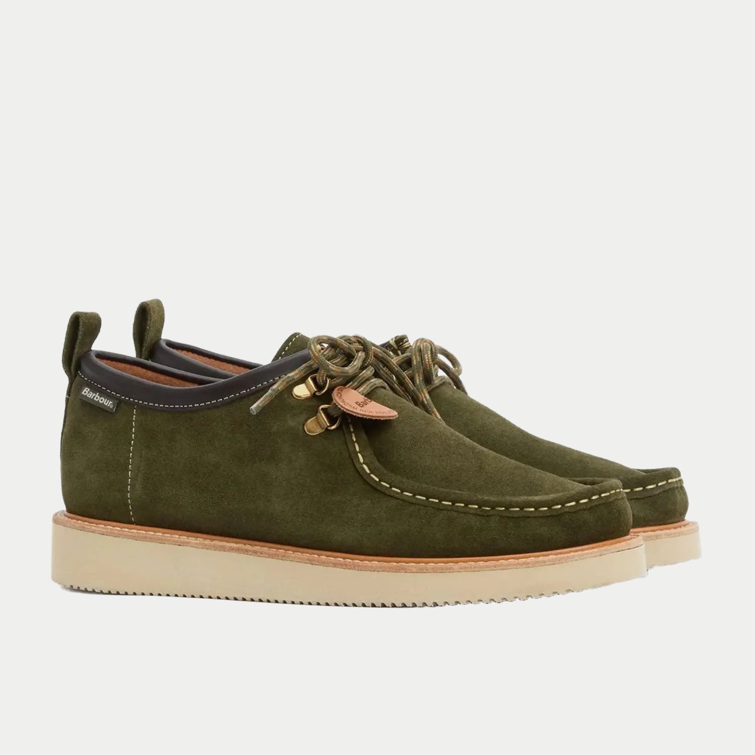 Mocassins Heathpool Verts - Barbour X Wildbunch - détail 2