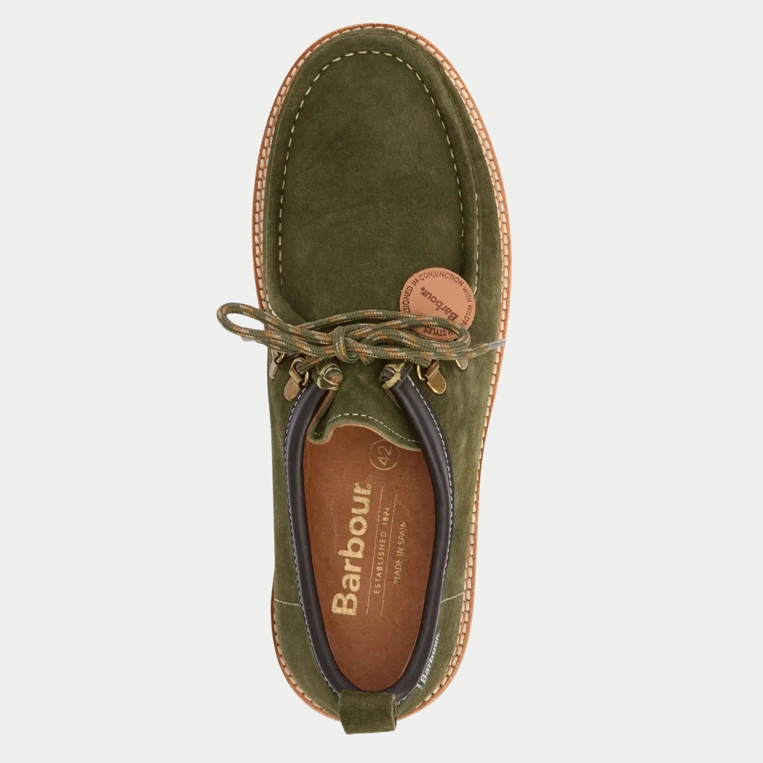 Mocassins Heathpool Verts - Barbour X Wildbunch - détail 4