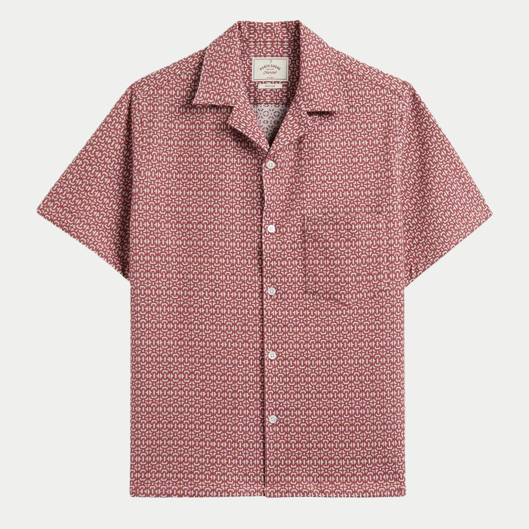 Chemise Abstract Tile - Clay - Portuguese Flannel