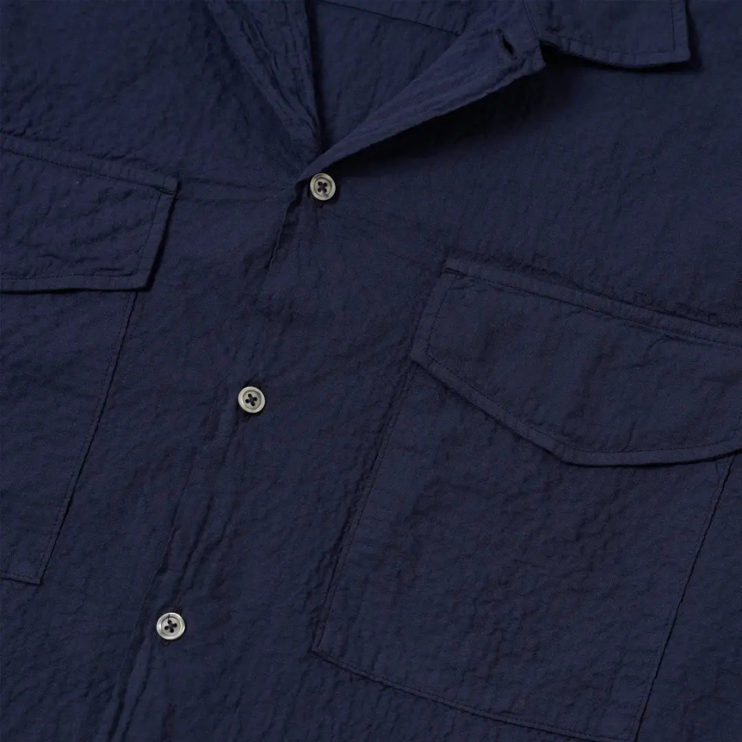 Chemise Attendant - Navy - Universal Works - détail 3