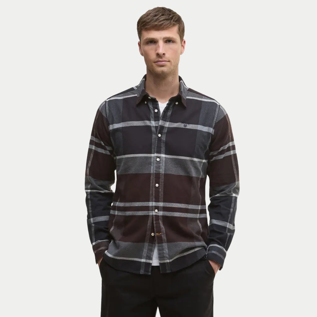 Chemise Iceloch Midnight Oak Tartan - Barbour - détail 2
