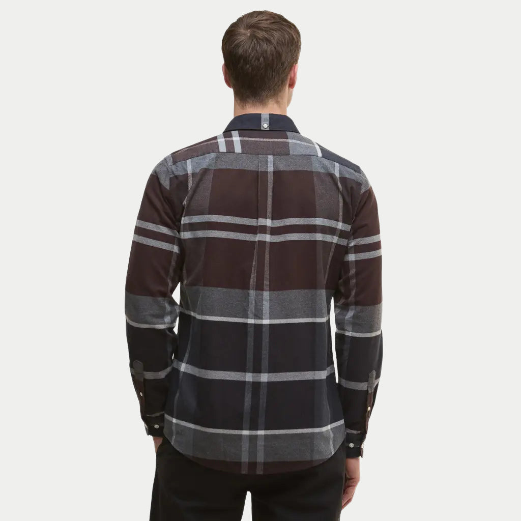 Chemise Iceloch Midnight Oak Tartan - Barbour - détail 3