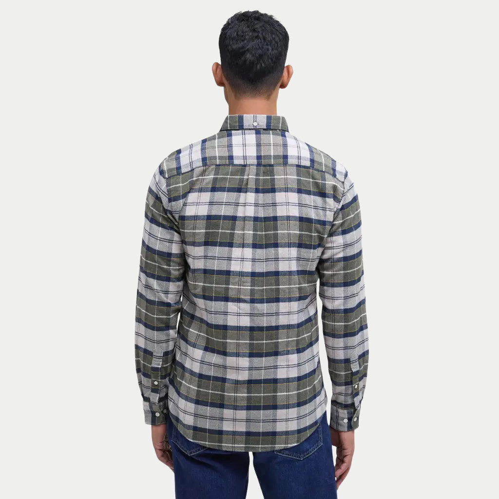 Chemise Kyeloch Forest Mist Tartan - Barbour - détail 3
