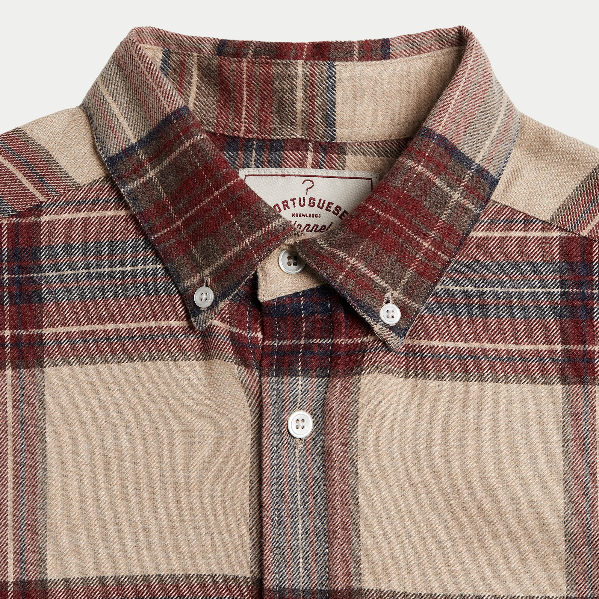 Col boutonné et étiquette Portuguese Flannel de la chemise Sabela
