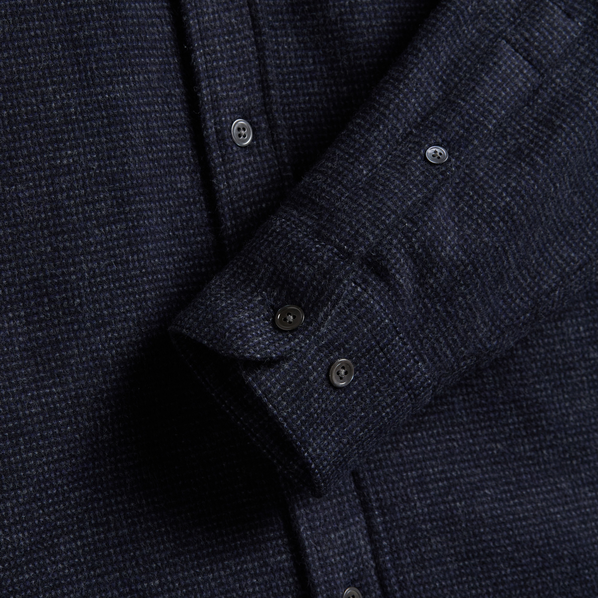 Poignet boutonné et patte de manche de la chemise Sounds Gris
