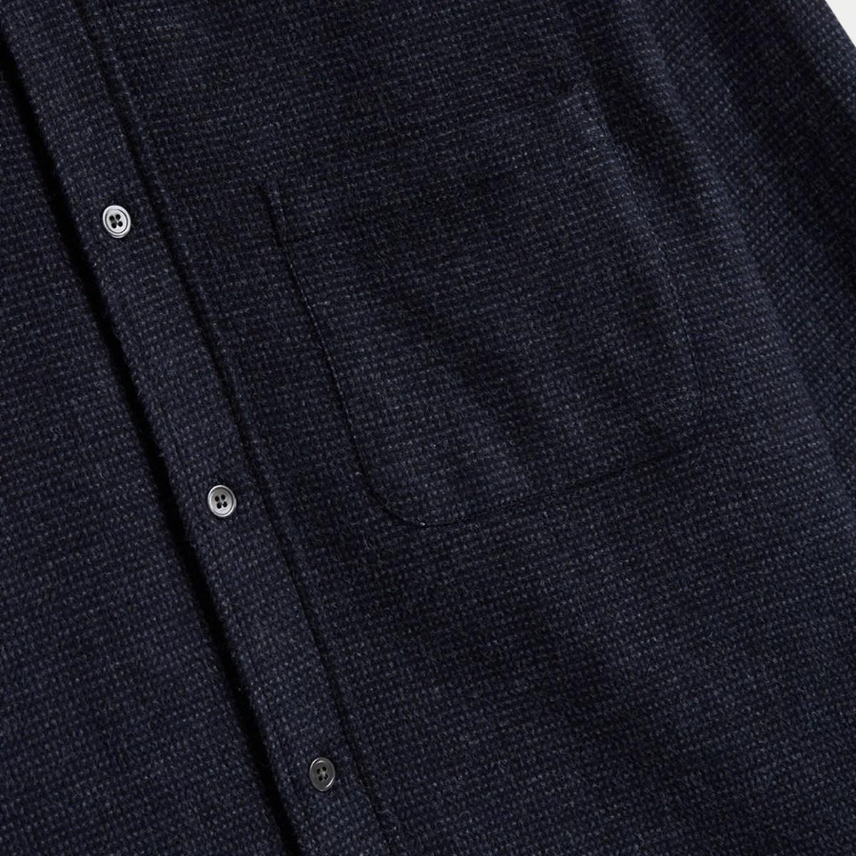 Poche poitrine plaquée et micro-carreaux de la chemise Sounds Gris