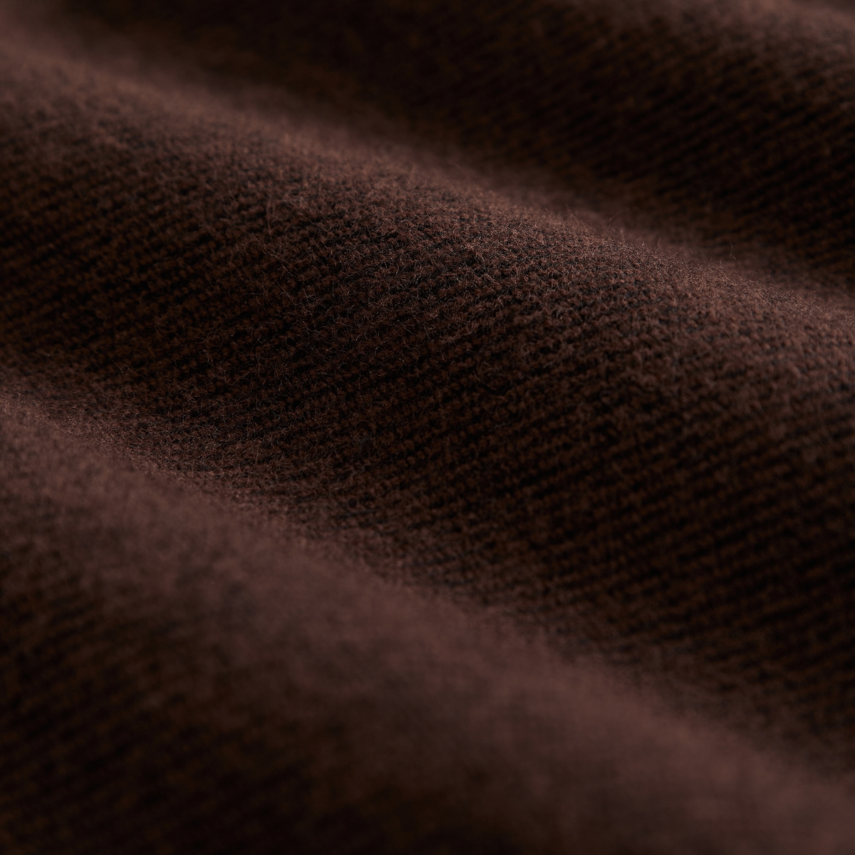 Diagonale du sergé brossé brun chocolat de la chemise Teca