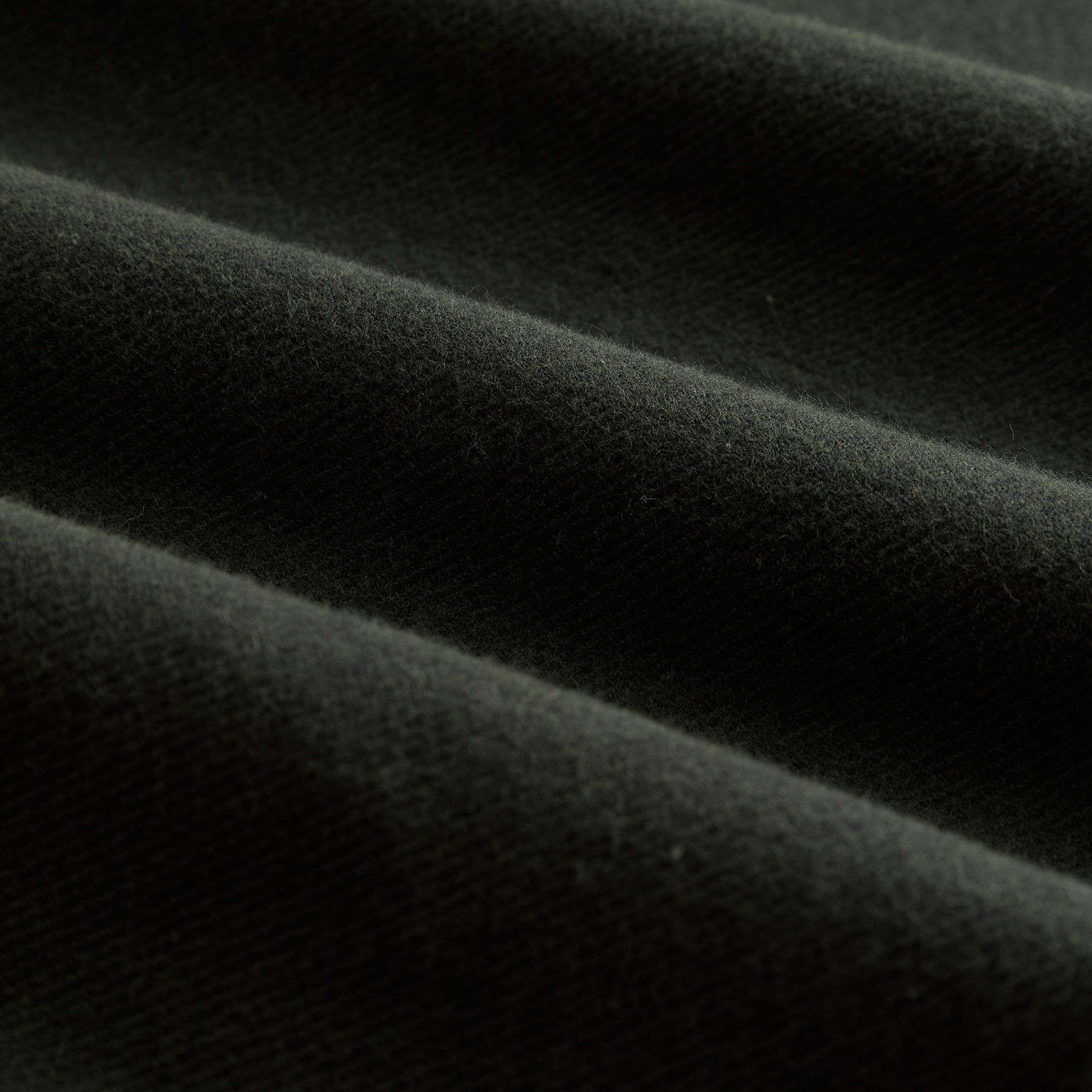 Grain de la flanelle brossée vert sapin de la chemise Teca