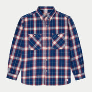 Chemise Works Marine et Rouge - Edwin
