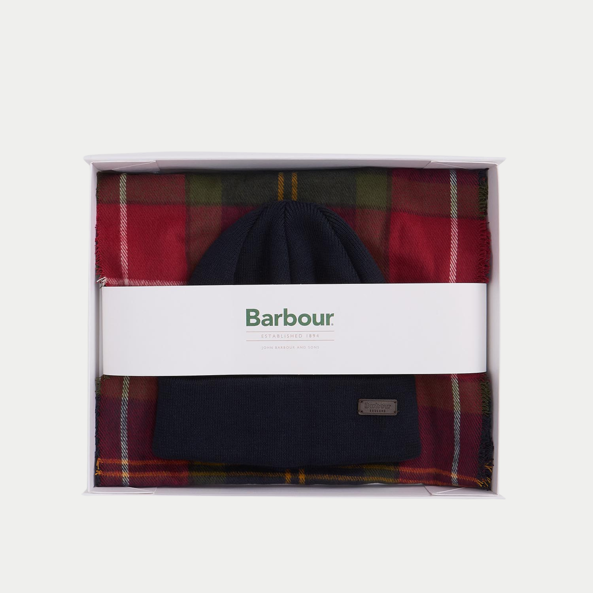 Coffret cadeau Barbour Swinton et Galingale Winterberry dans sa boîte