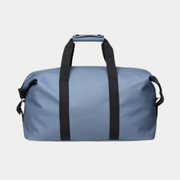 Sac de voyage Hilo Weekend Bag Blue Dusk Rains, bleu gris - packshot face, anses sanglées noires et poignée gainée