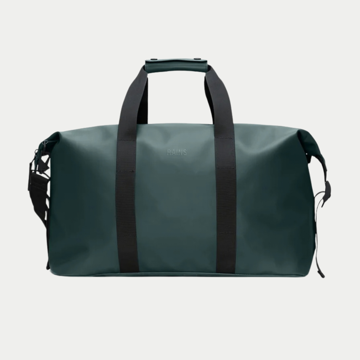 Sac de voyage Hilo Weekend Bag Mystique Rains, vert canard - packshot face, anses sanglées noires