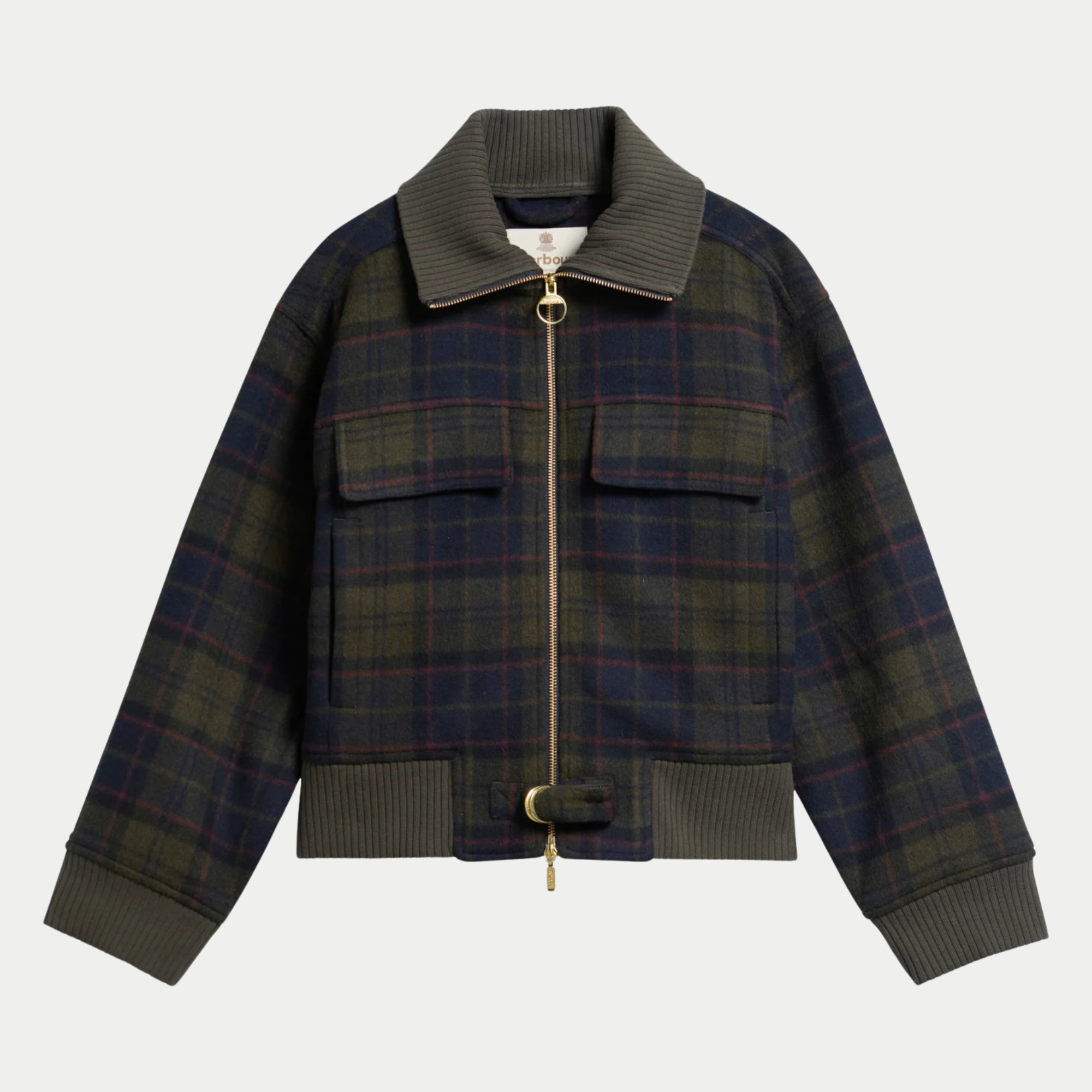 Veste Ivybridge - Tartan Olive Foncé
