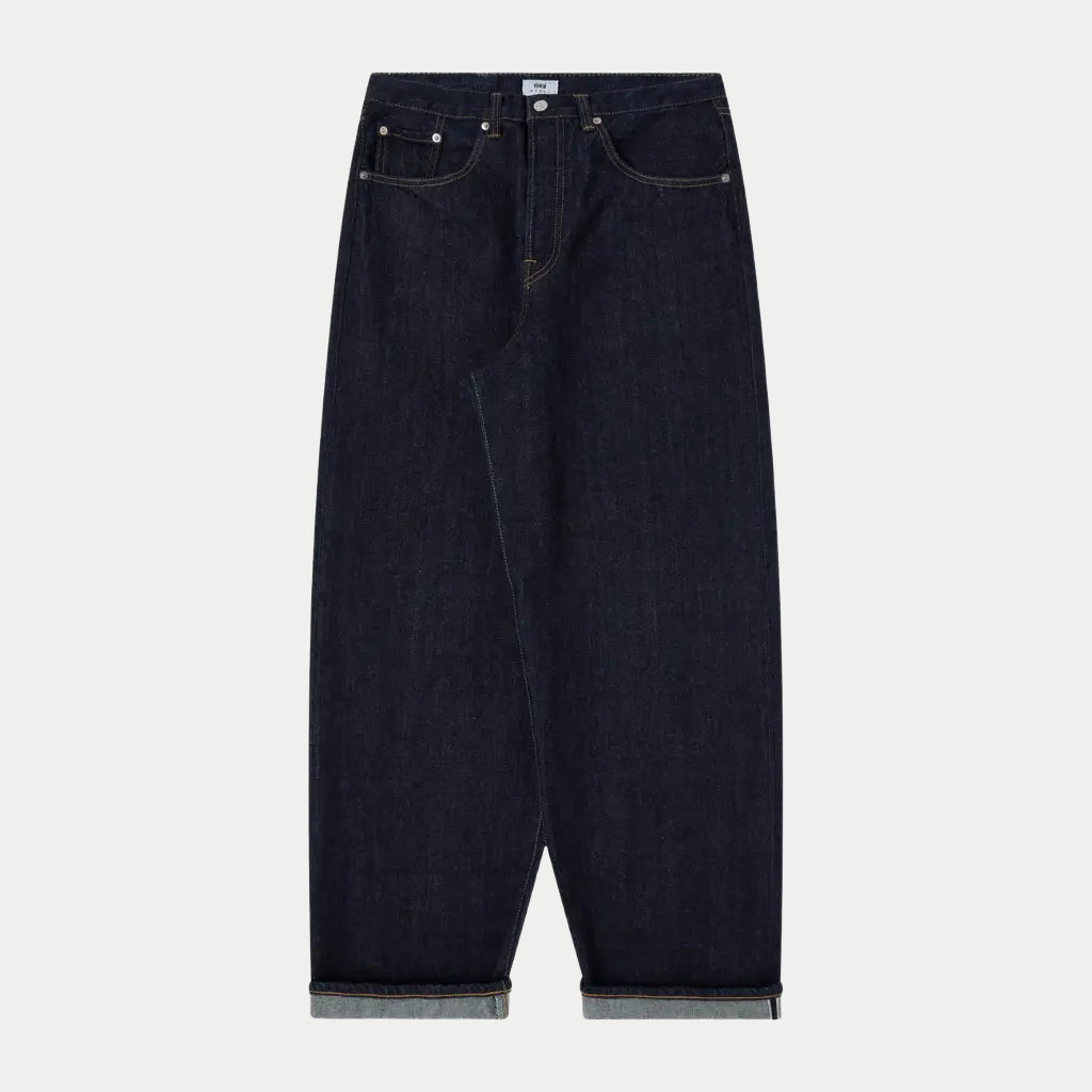 Jean Selvedge Wide Pant - Blue Rinsed - Edwin