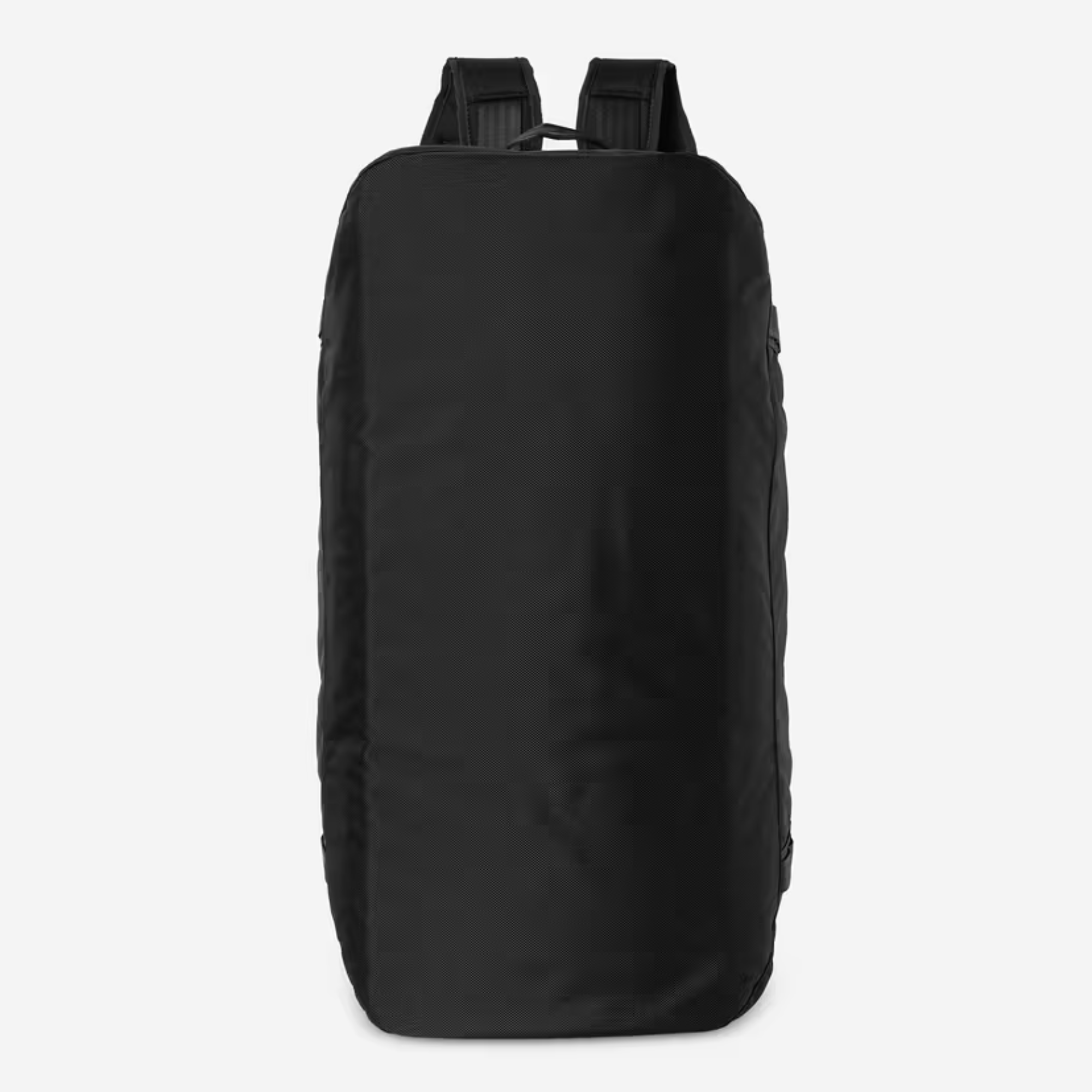 Sac de voyage Richmond noir Carhartt WIP vu de dos à plat, bretelles rembourrées repliées en haut
