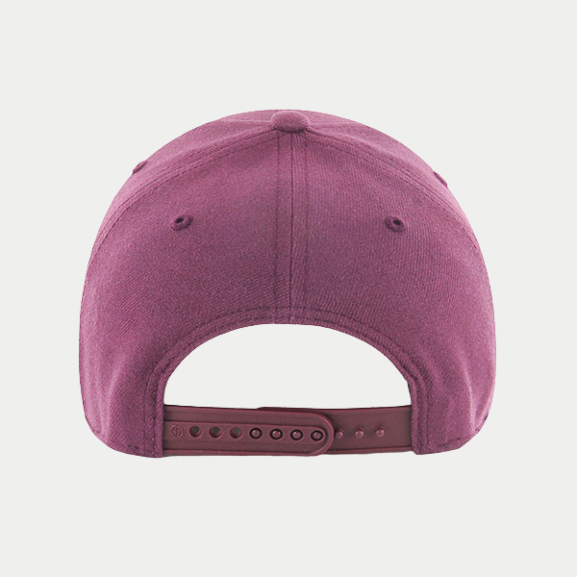 Dos de la casquette '47 MVP prune, fermeture snapback à pressions