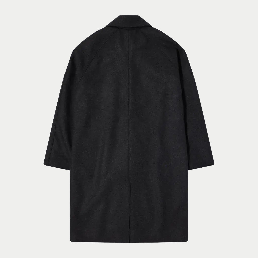 Manteau en Laine Mac Gris - Edwin - détail 2